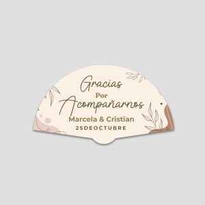Abanicos en cartulina Personalizables