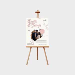 Cartel de Bienvenida para Matrimonios y Eventos