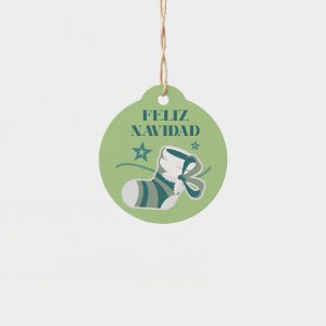 Hang Tag Circular Navideño